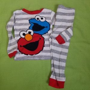 Cookie Monster Elmo Sesame Street Pajama Set